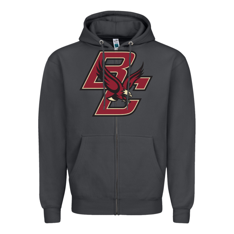 Boston College Zipper Hoodie by Craftify | Teevron