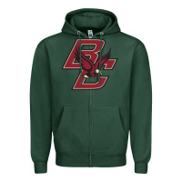 Sports Green boston college Zipper Hoodie - Craftify