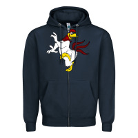 Navy foghorn leghorn looney Zipper Hoodie - Craftify