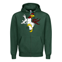 Sports Green foghorn leghorn looney Zipper Hoodie - Craftify