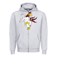 Heather Grey foghorn leghorn looney Zipper Hoodie - Craftify