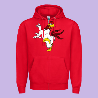 Foghorn Leghorn Looney Zipper Hoodie Designed By Craftify