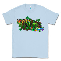 Dusty Blue Happy St. Patrick's Day Classic Tee - HowdyJamesFarm