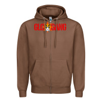 Chestnut glo gang Zipper Hoodie - Craftify