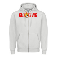 Dove Grey glo gang Zipper Hoodie - Craftify