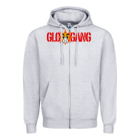 Heather Grey glo gang Zipper Hoodie - Craftify