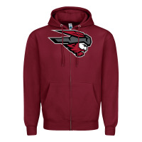 Burgundy western colorado mountaineers Zipper Hoodie - Craftify