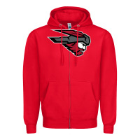 Red western colorado mountaineers Zipper Hoodie - Craftify