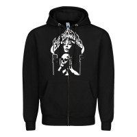 Black Electric Wizard Zipper Hoodie - Craftify