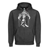 Charcoal Heather Electric Wizard Zipper Hoodie - Craftify