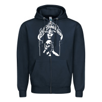 Navy Electric Wizard Zipper Hoodie - Craftify