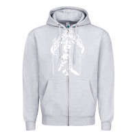 Heather Grey Electric Wizard Zipper Hoodie - Craftify