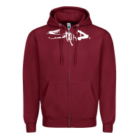 Burgundy staind Zipper Hoodie - Craftify