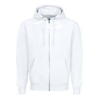 White staind Zipper Hoodie - Craftify
