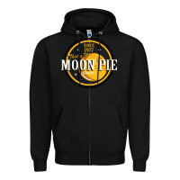 Black moon pie Zipper Hoodie - Craftify