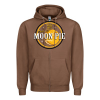 Chestnut moon pie Zipper Hoodie - Craftify