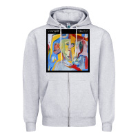 Heather Grey Skinshape - Oracolo Zipper Hoodie - Craftify