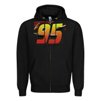 Black No 95 McQueen Zipper Hoodie - Craftify