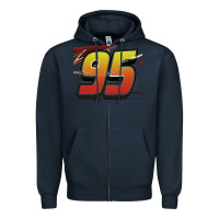 Navy No 95 McQueen Zipper Hoodie - Craftify