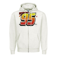 Oatmeal Heather No 95 McQueen Zipper Hoodie - Craftify