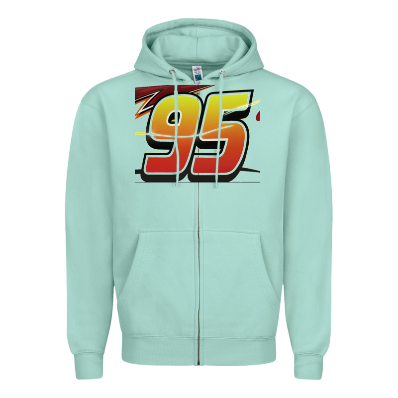 No 95 Mcqueen Zipper Hoodie by Craftify | Teevron