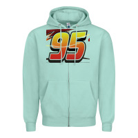 Seafoam No 95 McQueen Zipper Hoodie - Craftify