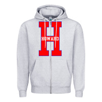 Heather Grey howard letter Zipper Hoodie - Craftify