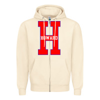 Sandshell howard letter Zipper Hoodie - Craftify