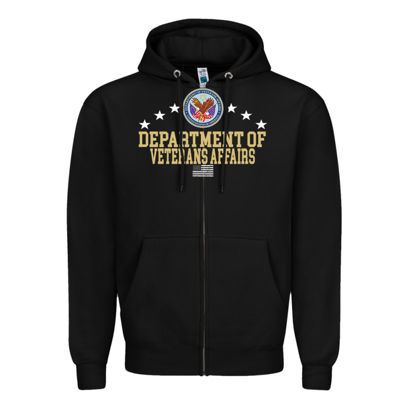 Department Of Veterans Affairs Zipper Hoodie by Craftify | Teevron