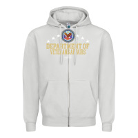 Dove Grey department of veterans affairs Zipper Hoodie - Craftify