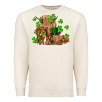 Sandshell st patrick's day cow family Premium Sweatshirt - RanaPortraitStore