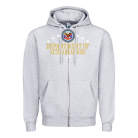 Heather Grey department of veterans affairs Zipper Hoodie - Craftify
