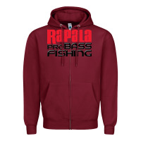 Burgundy rapala 2 Zipper Hoodie - Craftify