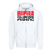 White rapala 2 Zipper Hoodie - Craftify