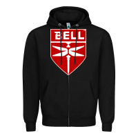 Black Bell Helicopter Textron Aerospace Zipper Hoodie - Craftify