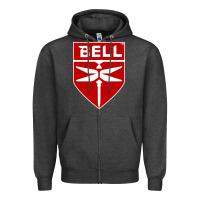 Charcoal Heather Bell Helicopter Textron Aerospace Zipper Hoodie - Craftify
