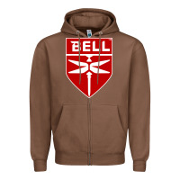 Chestnut Bell Helicopter Textron Aerospace Zipper Hoodie - Craftify