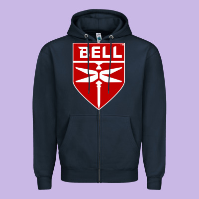 Bell Helicopter Textron Aerospace Zipper Hoodie Designed By Craftify
