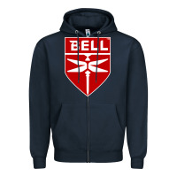 Navy Bell Helicopter Textron Aerospace Zipper Hoodie - Craftify