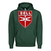 Sports Green Bell Helicopter Textron Aerospace Zipper Hoodie - Craftify