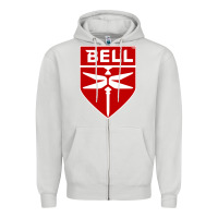 Dove Grey Bell Helicopter Textron Aerospace Zipper Hoodie - Craftify