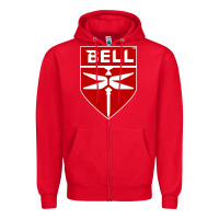 Red Bell Helicopter Textron Aerospace Zipper Hoodie - Craftify
