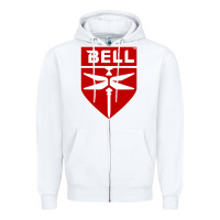 White Bell Helicopter Textron Aerospace Zipper Hoodie - Craftify