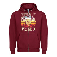 Burgundy cherie berry lifts me up Zipper Hoodie - Craftify