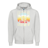 Dove Grey cherie berry lifts me up Zipper Hoodie - Craftify