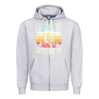 Heather Grey cherie berry lifts me up Zipper Hoodie - Craftify