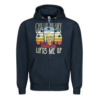Navy cherie berry lifts me up Zipper Hoodie - Craftify