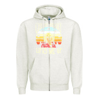 Oatmeal Heather cherie berry lifts me up Zipper Hoodie - Craftify