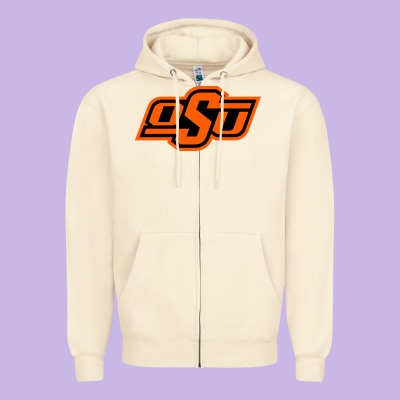 Oklahoma St University Zipper Hoodie Designed By Craftify