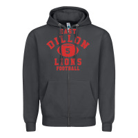 Smoke Friday Night Lights East Dillon Lions Football Jersey Zipper Hoodie - Craftify